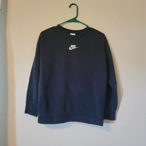 Nike Girl's Black Sweatshirt, Size Large